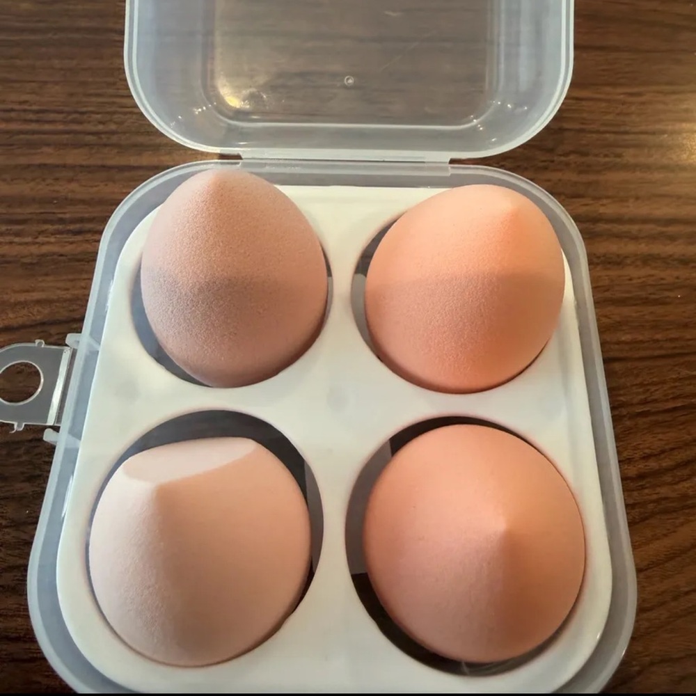 Target Peach & Light Pink Makeup Sponge Set (4-Pack)